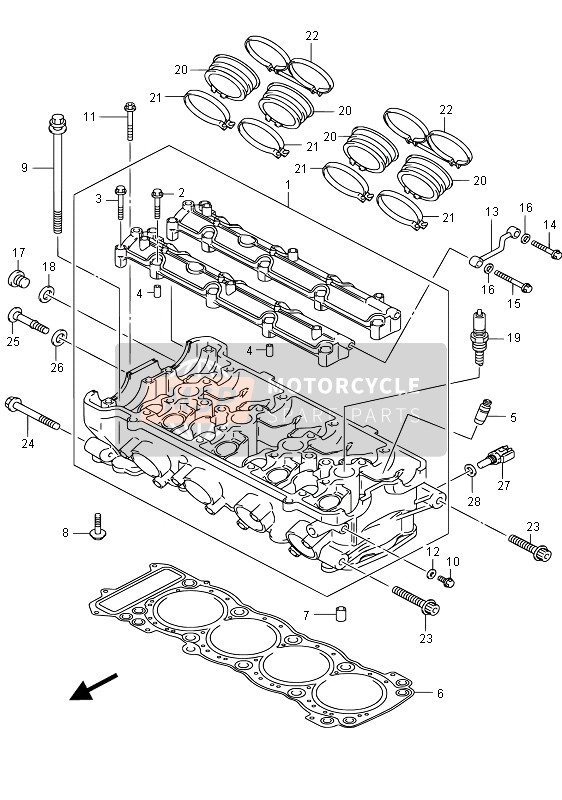 Cylinder Head (GSX1300RAUF E19)