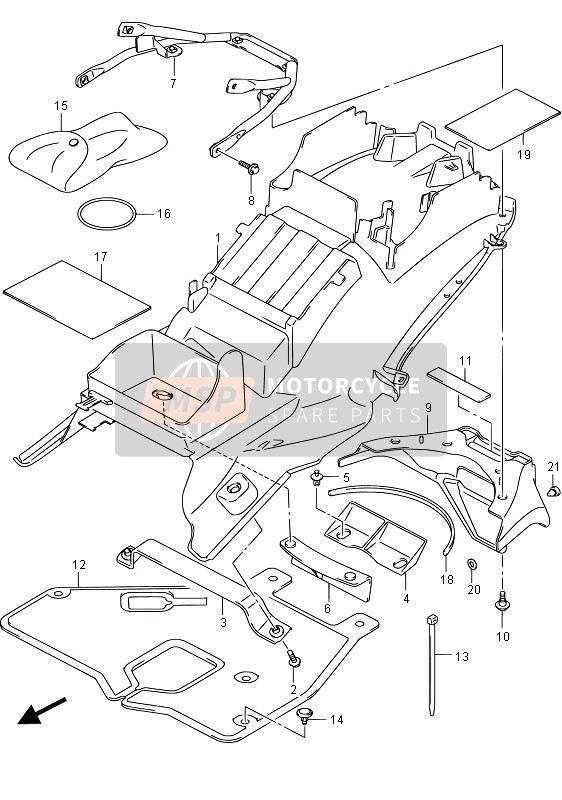 Rear Fender (GSX1300RA E19)