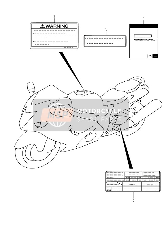 6833215H01, Label,Tire Information, Suzuki, 0