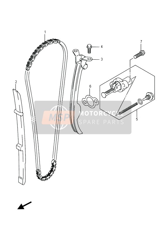 Suzuki GW250 INAZUMA 2015 Cam Chain for a 2015 Suzuki GW250 INAZUMA