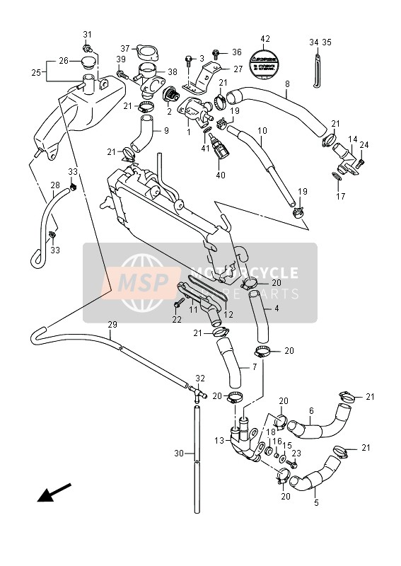 1365148H00, Gasket, Temp Sensor, Suzuki, 2