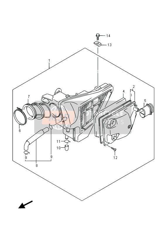 Suzuki RV125 2015 Filtro dell'aria per un 2015 Suzuki RV125