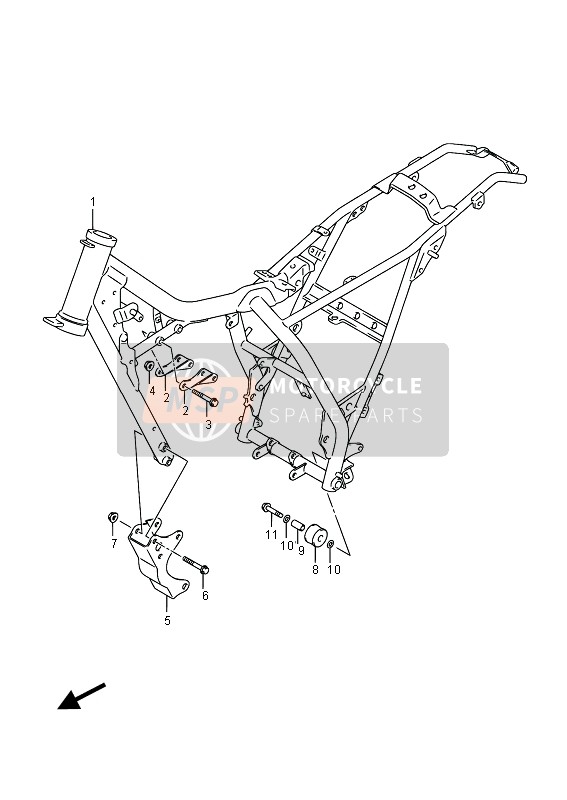 Suzuki RV125 2015 Frame voor een 2015 Suzuki RV125