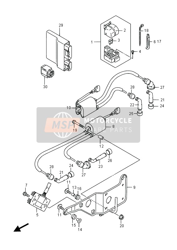 Suzuki SFV650(A) GLADIUS 2015 Electrical (SFV650UA) for a 2015 Suzuki SFV650(A) GLADIUS