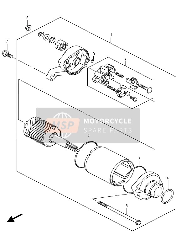 Suzuki SV650S 2015 Starting Motor for a 2015 Suzuki SV650S