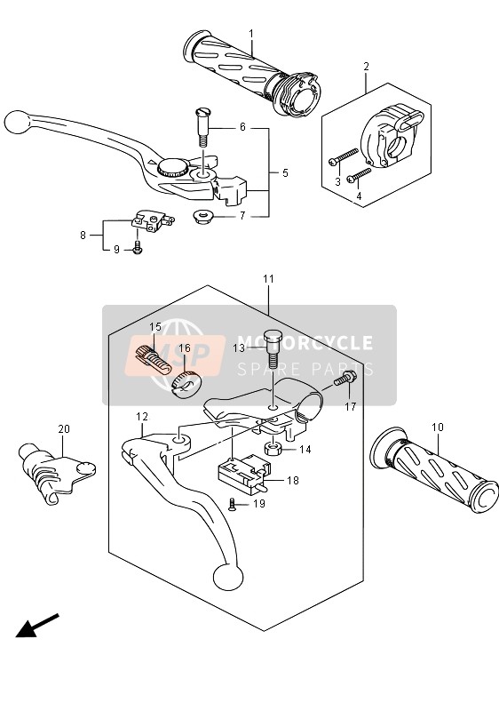 Suzuki SV650S 2015 Handle Lever for a 2015 Suzuki SV650S