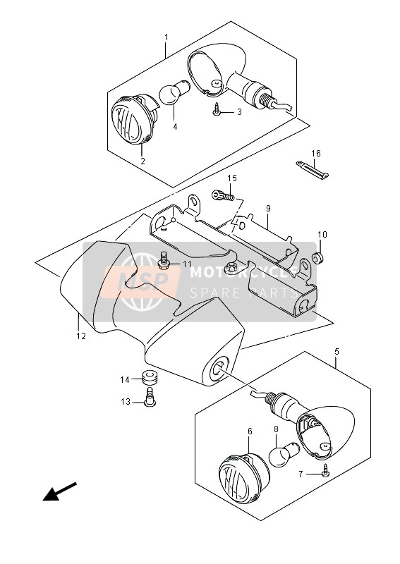 3564106JB1, Cover, Front Turnsignal, Suzuki, 0