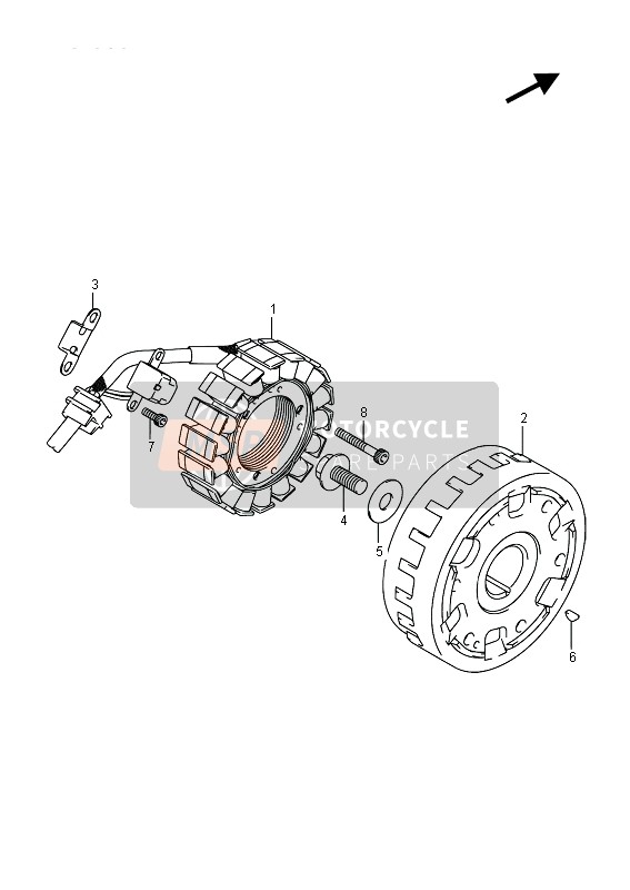 Suzuki VL1500T INTRUDER 2015 Magneten voor een 2015 Suzuki VL1500T INTRUDER