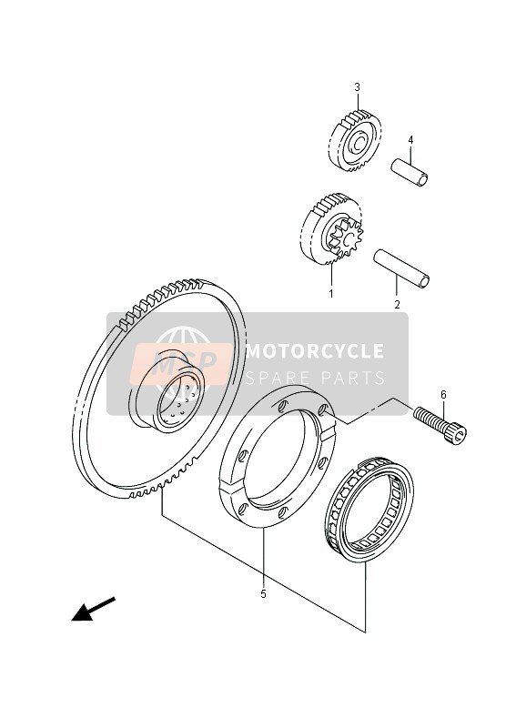 Suzuki VL800 INTRUDER 2015 ANLAUFKUPPLUNG für ein 2015 Suzuki VL800 INTRUDER