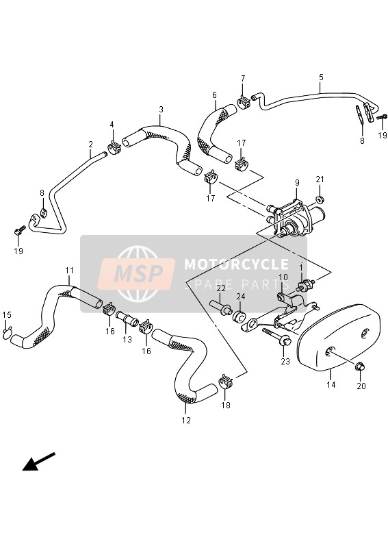 Suzuki VL800 INTRUDER 2015 2e Air (E02) pour un 2015 Suzuki VL800 INTRUDER