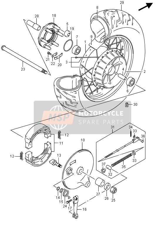 6526141F10, Protector, Wheel Inner Tube, Suzuki, 0