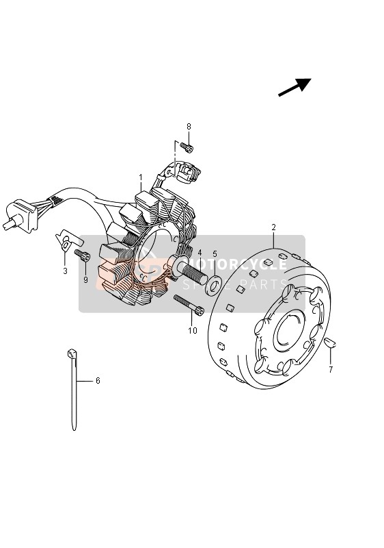 Suzuki VZR1800(BZ) (M1800) INTRUDER 2015 Aimants pour un 2015 Suzuki VZR1800(BZ) (M1800) INTRUDER