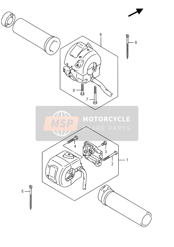 Interruptor de manija (VZR1800BZUF E19)