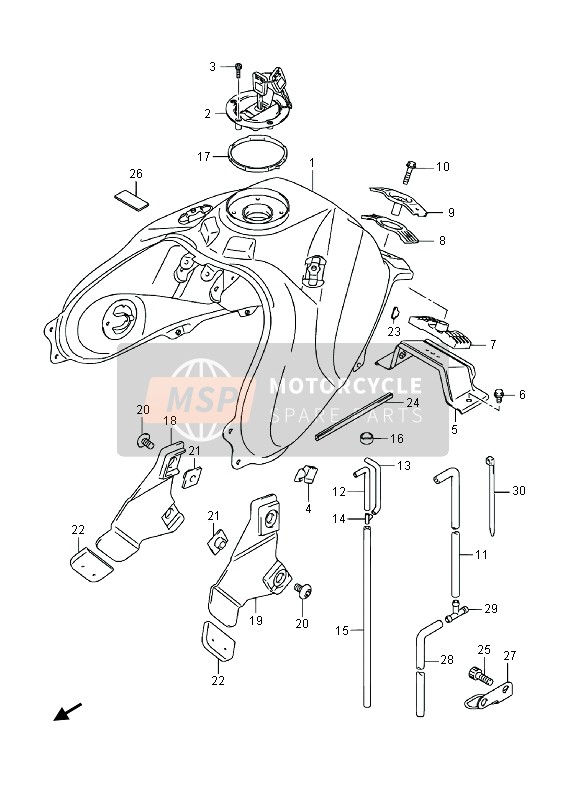 4410031J11PRU, Tank Assy,Fuel(Khaki), Suzuki, 0