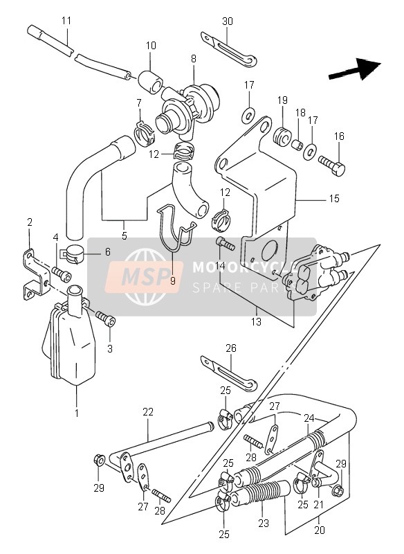 Deuxième Injection D'air (E18,E39 F.NO.VS52A-100508)