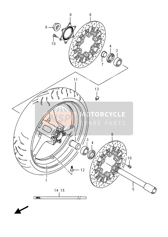 6825247H00ABV, Wielstriping, Suzuki, 2