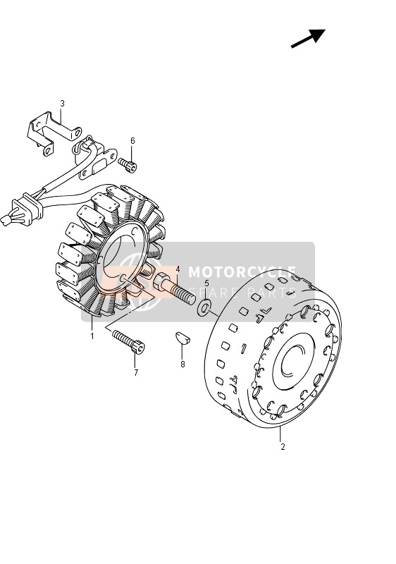 Suzuki DL650A(XT) V-STROM 2016 MAGNETZÜNDER für ein 2016 Suzuki DL650A(XT) V-STROM