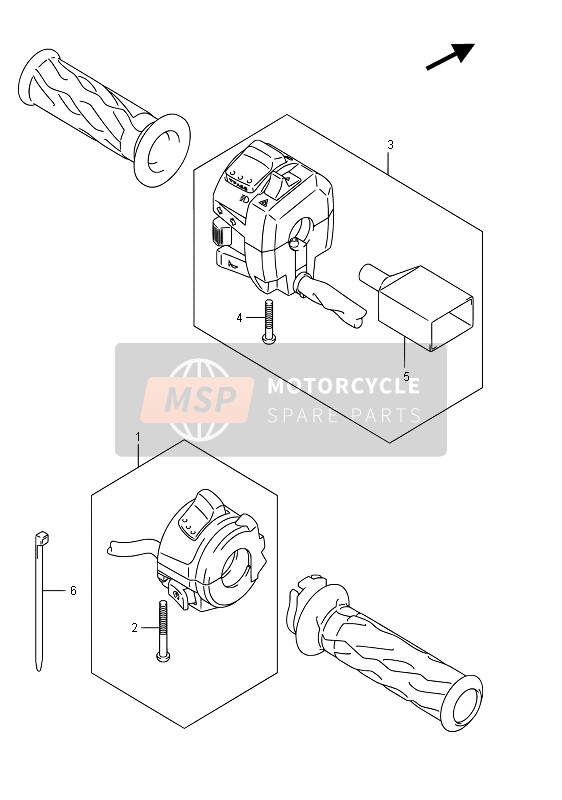 Suzuki DL650A(XT) V-STROM 2016 Interruptor de manija para un 2016 Suzuki DL650A(XT) V-STROM