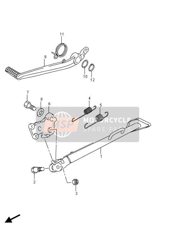 Suzuki DL650A(XT) V-STROM 2016 Supporter pour un 2016 Suzuki DL650A(XT) V-STROM