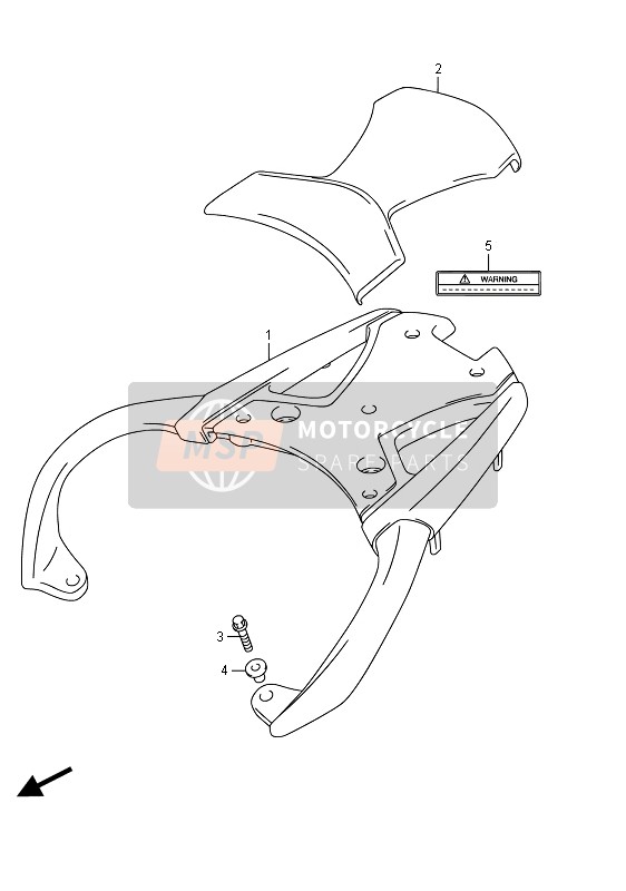 Suzuki DL650A(XT) V-STROM 2016 Vettore (DL650A) per un 2016 Suzuki DL650A(XT) V-STROM