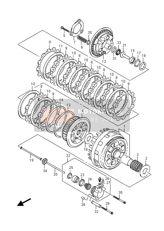 2145231J00, Plate,Clutch Driven No.2(T:, Suzuki, 1