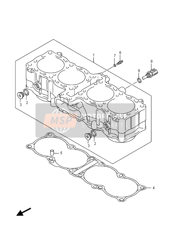 Suzuki GSF1250SA BANDIT 2016 Cylinder for a 2016 Suzuki GSF1250SA BANDIT