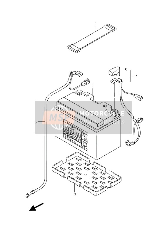 Suzuki GSF1250SA BANDIT 2016 Battery for a 2016 Suzuki GSF1250SA BANDIT