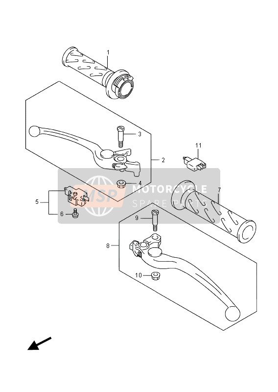 Suzuki GSF1250SA BANDIT 2016 Handle Lever for a 2016 Suzuki GSF1250SA BANDIT