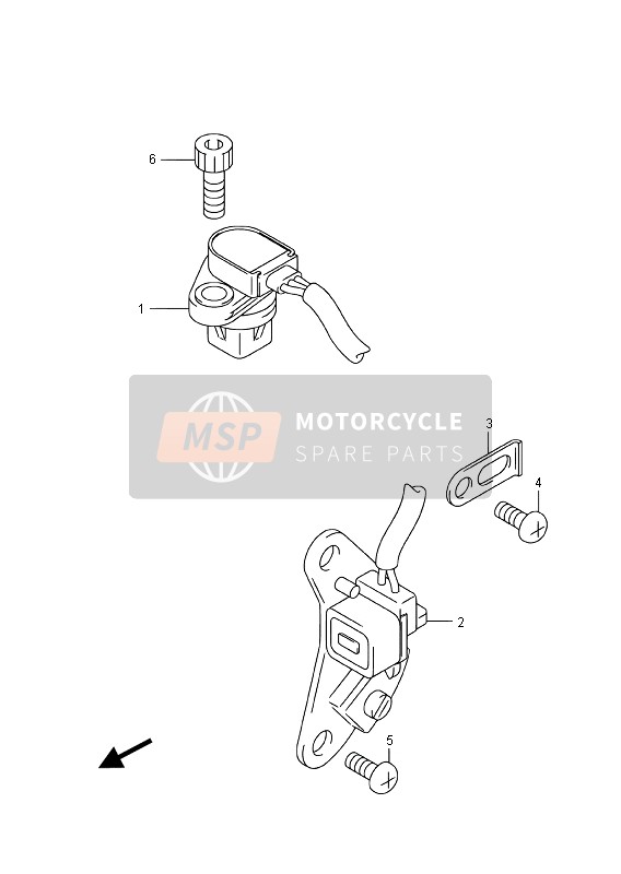 Suzuki GSX-R600 2016 Signaal Generator voor een 2016 Suzuki GSX-R600