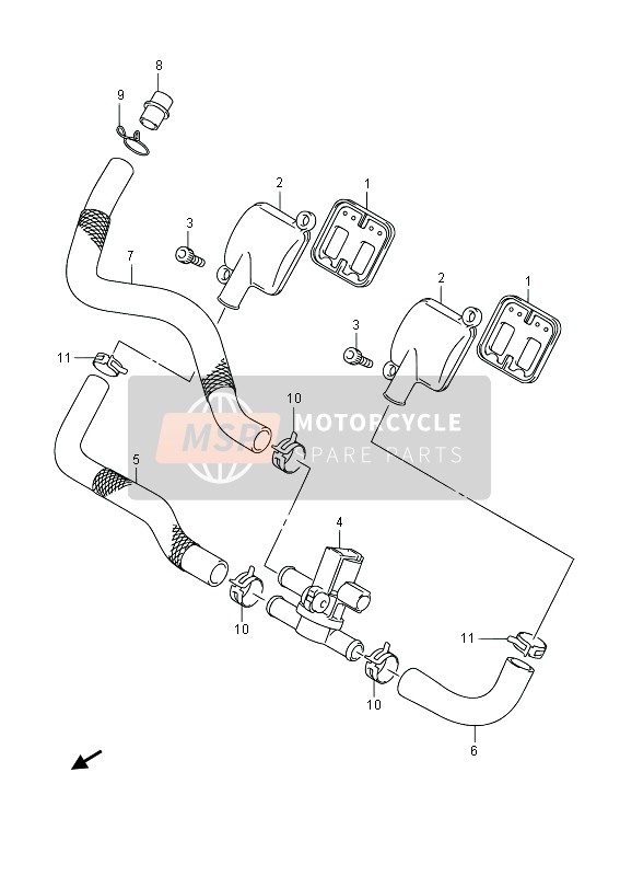 Suzuki GSF1250SA BANDIT 2014 2e Lucht voor een 2014 Suzuki GSF1250SA BANDIT