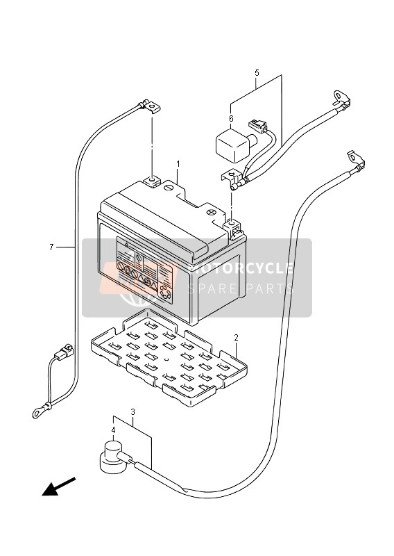 Suzuki GSX-R1000A 2016 Battery (GSX-R1000A) for a 2016 Suzuki GSX-R1000A