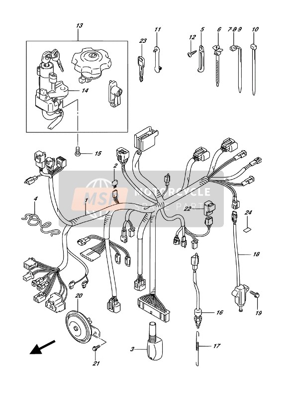 3710633860, Serrure Unite, Suzuki, 2