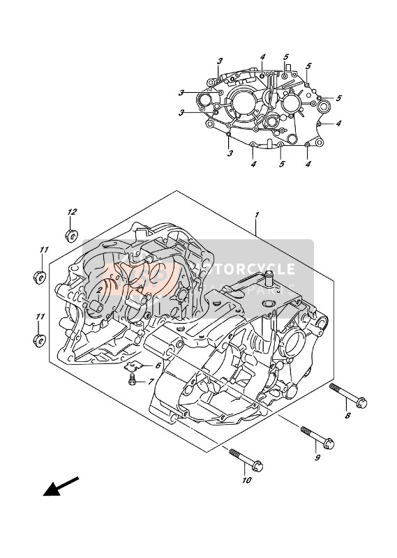 Suzuki RV200 2016 Crankcase for a 2016 Suzuki RV200