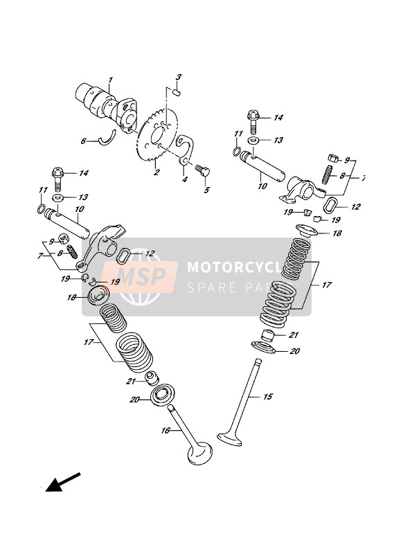 1291242A00, Valve, Exhaust, Suzuki, 0