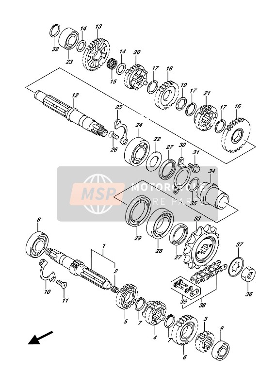 0926317004, Bearing (17X21X9.8), Suzuki, 1