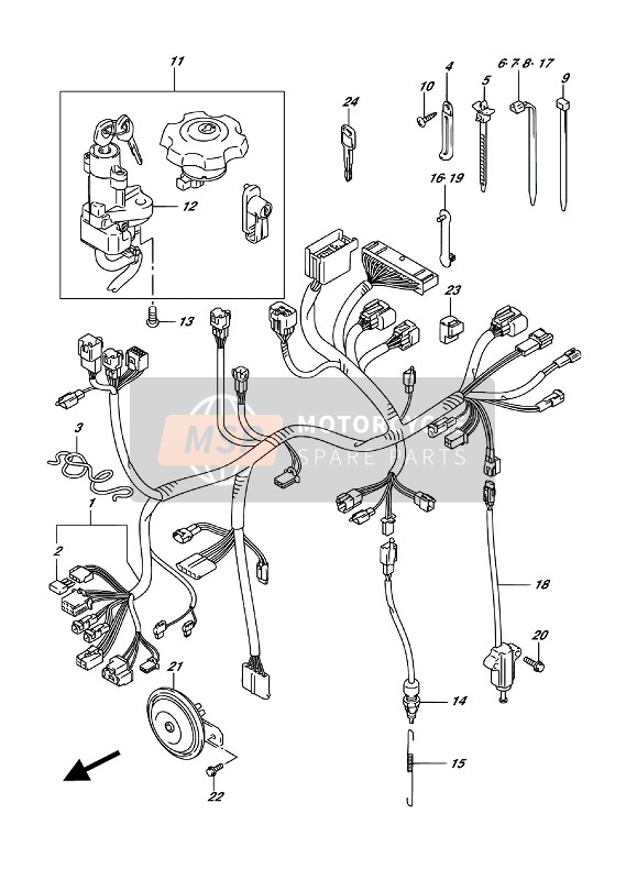 Suzuki RV200 2016 Wiring Harness for a 2016 Suzuki RV200