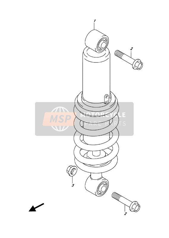 Suzuki RV200 2016 Rear Shock Absorber for a 2016 Suzuki RV200