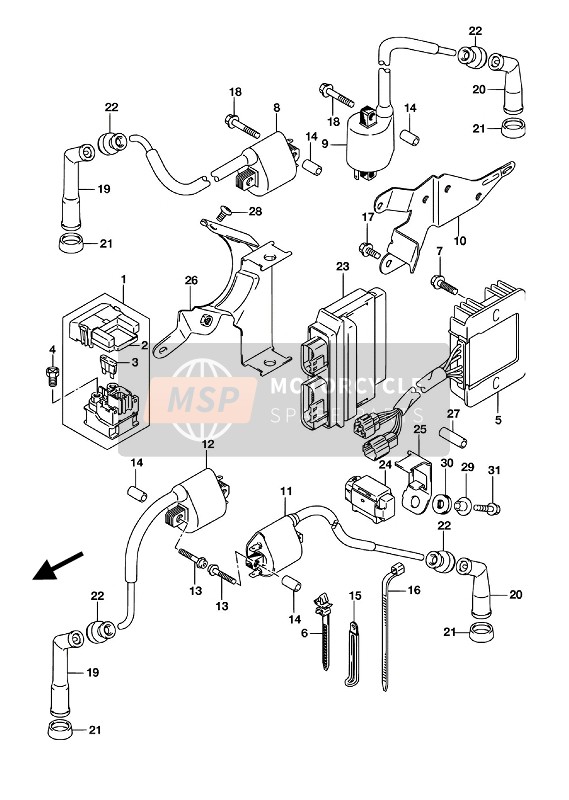 Suzuki VL800 INTRUDER 2016 Electrical (VL800UE E19) for a 2016 Suzuki VL800 INTRUDER