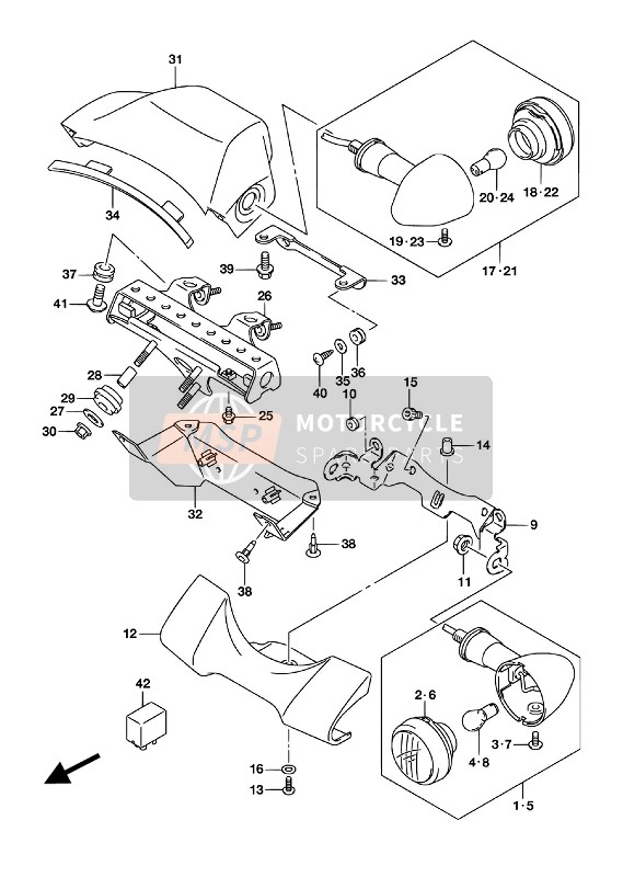 Lampe de clignotant (VL800 E02)