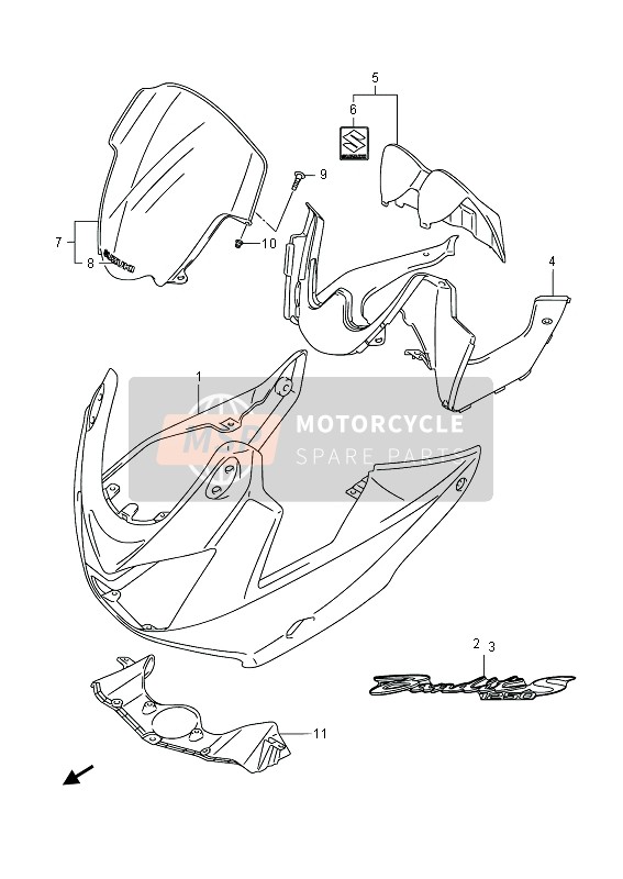 9465038G10, Lid, Meter Panel, Suzuki, 0