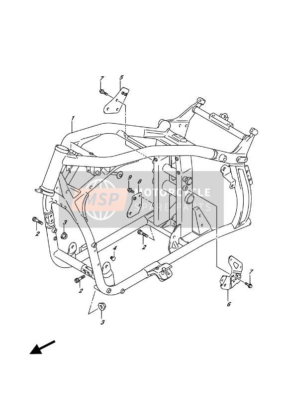 Suzuki VL1500BT INTRUDER 2016 Frame voor een 2016 Suzuki VL1500BT INTRUDER