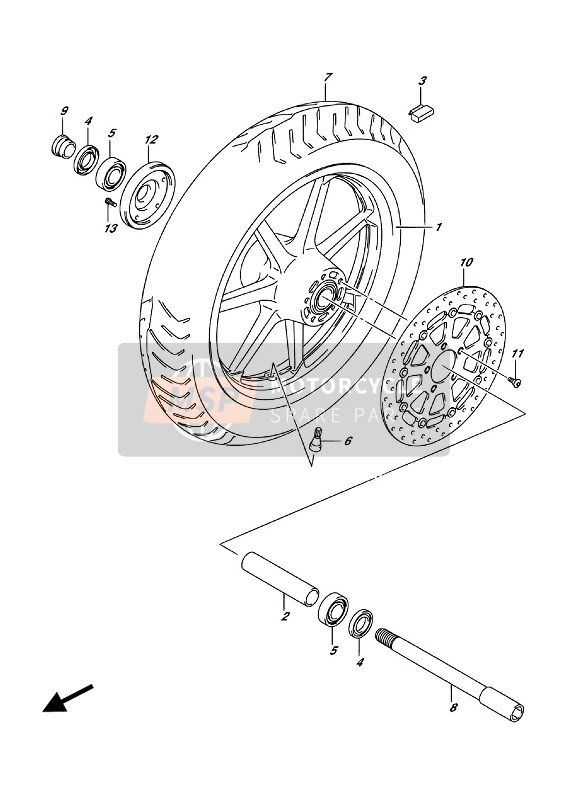 Roue avant