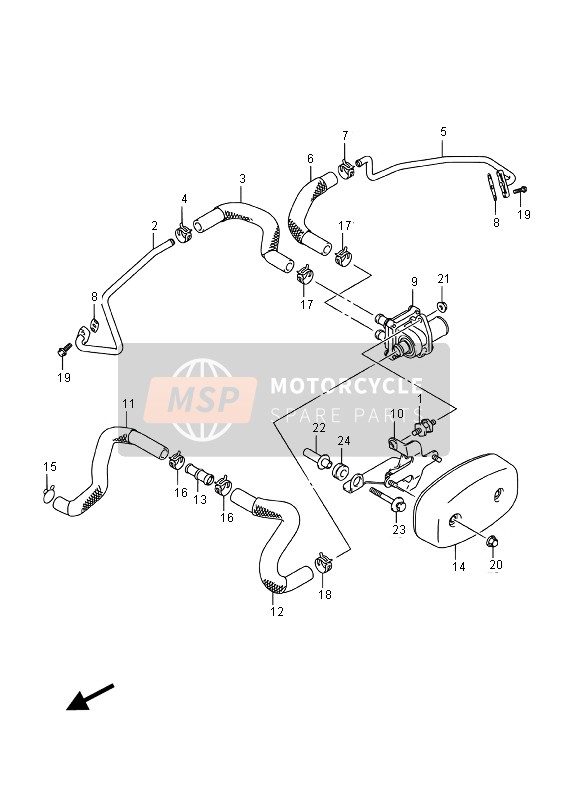 Suzuki VZ800 INTRUDER 2016 2a aria per un 2016 Suzuki VZ800 INTRUDER