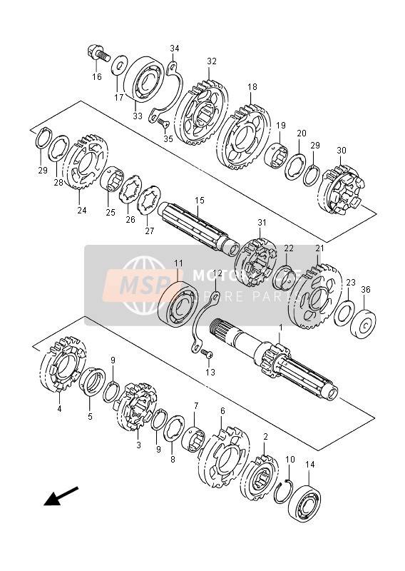 Suzuki VZ800 INTRUDER 2016 Transmission pour un 2016 Suzuki VZ800 INTRUDER