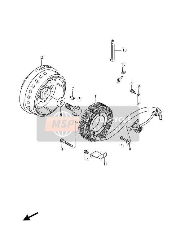 Suzuki VZ800 INTRUDER 2016 Magnets for a 2016 Suzuki VZ800 INTRUDER