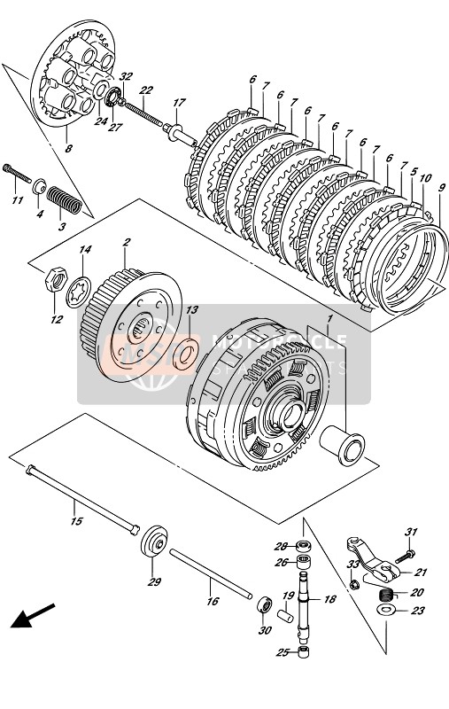 Suzuki DL650A(XA) V-STROM 2017 Clutch for a 2017 Suzuki DL650A(XA) V-STROM