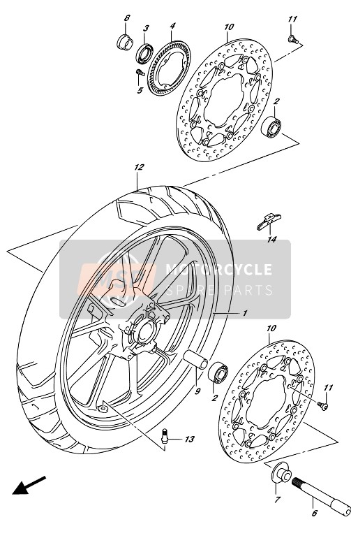 Front Wheel (DL650A)