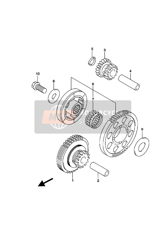 Suzuki GSX1300RA HAYABUSA 2017 Starter Clutch for a 2017 Suzuki GSX1300RA HAYABUSA