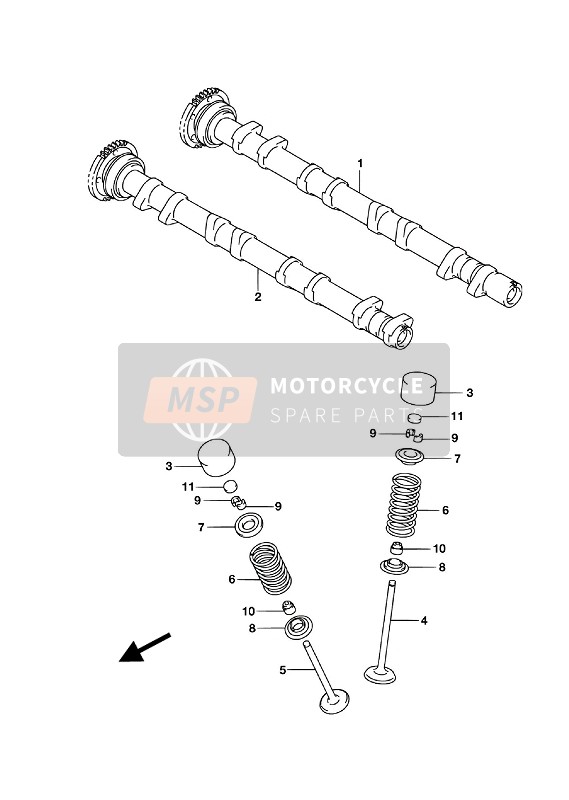 Suzuki GSX1300RA HAYABUSA 2017 Camshaft & Valve for a 2017 Suzuki GSX1300RA HAYABUSA