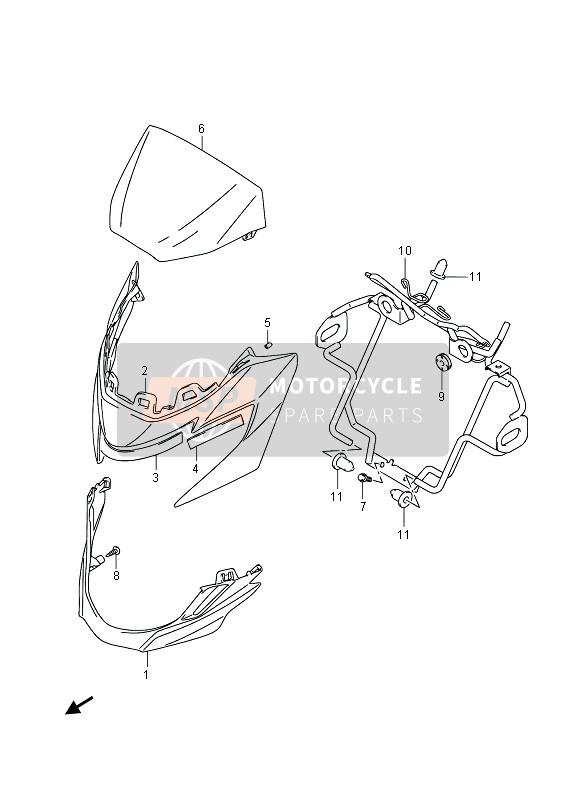 5182108J00YKY, Revetement, Phare, Suzuki, 0